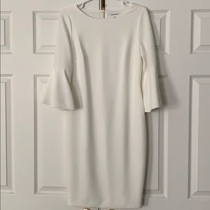 Calvin Klein peplum sleeve sheath dress, size 8